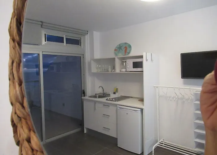 Apartamento 1ª linea Las Canteras -vista mar con terraza y wifi 308